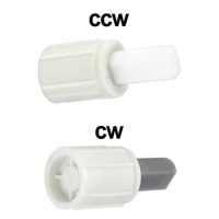2pcs Toilet Swivel Damper CW CCW Hydraulic Soft-Close Damper Bearing Easing Shaft Damper Hinge Flap Easing Toilet Lid Hinge