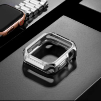 TPU Cover for Apple Watch Case 44mm/40mm 42mm/38mm 45mm 41mm bumper Screen Protector iWatch Series 6 4 3 SE 7 8 Case Accessories