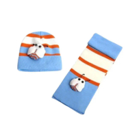【PS Mall】甲殼蟲帽兒童帽子圍巾2件套 保暖秋冬款嬰兒帽 3組(B048)