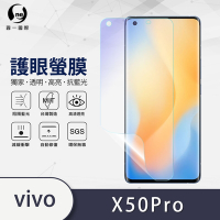 O-one護眼螢膜 vivo X50 Pro 全膠螢幕保護貼 手機保護貼