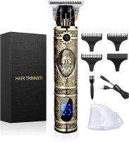 Hair Clippers for Men Professional Hair Trimmer Zero Gapped T-Blade Trimmer Cordless Rechargeable Ed