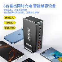 氮化鎵200W多口快充電器 平板筆記本無人機PD口20V5A手機超級快充【Snowbelle優選】