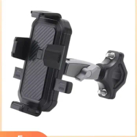 For Mobile Phone Motorcycle Holder Bicycle Phone Mounting Bracket 360° Adjustable Phone Clip For iPhone Samsung Xiaomi HUAWEI