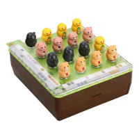 Magnetic Chess Set Travel Unique Chess Pieces Game Magnetic Animal Phalanx Chess Animals Chess For Logical Thinking Training