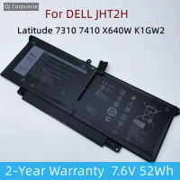 New JHT2H Laptop Battery For DELL Latitude 7310 7410 X640W K1GW2 Series 0YJ9RP 009YYF 07CXN6 04V5X2 0HRGYV 0WY9MP XMT81 YY3GJ