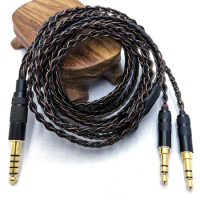 8 Core HE400SE Cable 3.5/2.5/4.4mm Plug to 2* 3.5mm plug for Hifiman SUNDARA Ananda HE400SE Denon AH-D600 SONY MDR Z1R ...