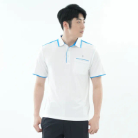 【遊遍天下】男款抗UV防曬速乾吸濕排汗機能POLO衫 GS1045白色(M-5L 大尺碼)