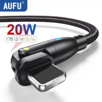 AUFU 20W PD USB C Cable for iPhone 14 13 12 11 Pro Max Fast Charging USB Type C To Lightning for iPad Macbook iPhone Charge Wire