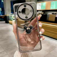 เคสโทรศัพท์ฟิล์มเลนส์มิกกี้ 3D น่ารักสำหรับ Honor X9b 5G X9a 5G X7b X6a X5 Plus X8a X7a X9 X8 X7 X6 