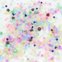 350grams PEARLIZED CREAM Opaque Seed Beads pastel candy Vintage Venetian Opal Glass Micro Seed Beads shiny finish beautiful