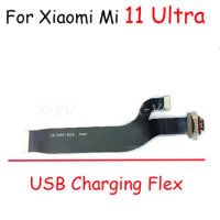 Original For Xiaomi Mi 11 Lite / 11 / 11 Pro / 11 Ultra / 11i USB Charging Dock Port Connector Microphone Flex Cable
