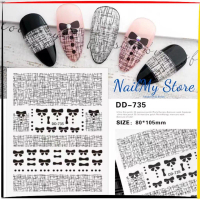 cận cảnh Sticker dán móng, sticker nail, miếng dán móng tay 3D nail sticker (họa tiết, icon)