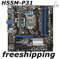For MSI H55M-P31 Motherboard 16GB LGA 1156 DDR3 Micro ATX H55 Mainboard 100% Tested Fully Work