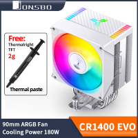 JONSBO CR1400 EVO CPU Cooler 4ท่อความร้อน ARGB PWM โปรเซสเซอร์ Tower Air Cooling พัดลมหม้อน้ำ LGA1700เกินไป115X AM4 AM5ฮีทซิงค์