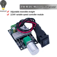 DC 6V 12V 24V 28V 3A PWM Motor Speed Controller Adjustable Speed DC Motor Driver Forward Reverse Switch