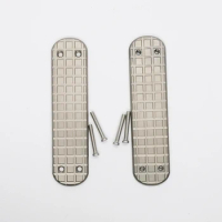 1 Pair Titanium Alloy Modify Scales for 65mm Victorinox Swiss Army Nail Clip 580 Knife(Scales Only, Knife Not Included)