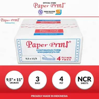 Paperpryns Kertas Continuous Form 4PLY NCR 9,5" x 11"/3 (Bagi 3)