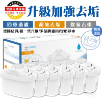 6入組 第四代去水垢濾芯（深層凈化）活性炭濾水器(brita通用 適用brita濾水壺)