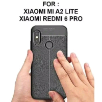 Leather Case Casing Auto Focus For xiaomi Redmi 6 Pro dan A2 Lite