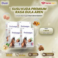 Duzi Weight - Susu Kuda Herbal Penambah Berat Badan 200gr Nutrisi Tubuh Alami 100% Original 4 Box