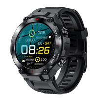 原创K37智能手表 1.32寸圆屏带GPS运动轨迹血氧心率防水户外手表