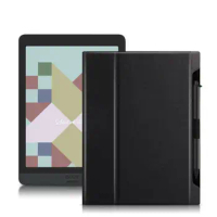 Foldable E-Reader Case with Pen Slot Paste Type Back Cover Leather Wear-resistant for Onyx BOOX Nova