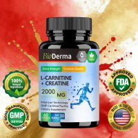 L-Carnitine +Creatine 60 kapsul Energy Support Supplement, creatine monohydrate, Acetyl-L-carnitine,