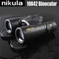 Nikula 10X42 Binoculars Lll Night Vision Telescope HD Waterproof Military Compact Binocular Central Zoom High Powered for Adults