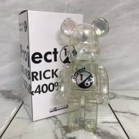Bearbrick 400% 1/6 White Color Box Joint Cracking ABS Plastic Trendy Toy Doll 28cm high Collection Ornament Easter Gift