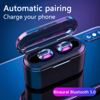 Wholesale T2 Tws Bluetooth Earphone 3D Stereo Wireless Earphone Sports Earbuds with Charging Box 100PCS/lot