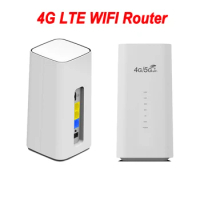 4G LTE WiFi Router 300Mbps CPE 4G WiFi Router 3 RJ45 with SIM Card Slot Wide Coverage Internal Antenna for Indoor Outdoor
