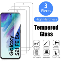 3Pcs HD Tempered Glass For Samsung Galaxy S21FE 5G S20FE 5G 2022 Screen Protector Glass Film