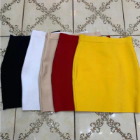 Shopee Hot Selling 40CM Bandage Ultra Short Women's Elastic Wrapped Hip Skirt