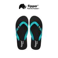 Fipper - Classic Sandal Jepit Anti Slip Pria Wanita Original Ringan Nyaman Black / Turquoise UK 10/U