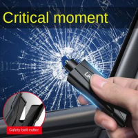 Seatbelt Cutter Window Breaker Keychain 3-in-1 Car Glass Breaker Emergency Escape Safety Hammer Automotive Life Safety Tools Kit