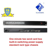 Outdoor Led Video Wall Sender Box With Synchronous Sending Card TS802 MSD300 S2 Including Meanwell Power Supply NTBOX2 TWO CARDS