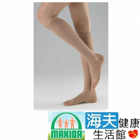 【海夫健康生活館】MAKIDA醫療彈性襪 未滅菌 吉博 彈性襪系列 240D 小腿襪 露趾(121H)