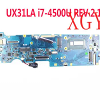 Laptop Motherboard For Asus ux31l UX31LA Motherboard DDR3L i7-4500u 8gb 100% Test OK