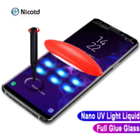 UV Tempered Glass Film For Samsung Note 9 S10 Full Liquid Glue Screen Protector For Samsung Galaxy S8 S9 Plus S7 Edge Note 8 S10