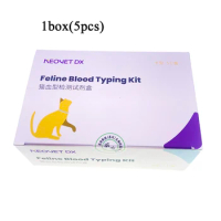 Pet Feline Blood Typing Test Kit Specimen Detection Quick Rapid Diagnostic Identify Before Transfusion Or Breeding Clinic Tools