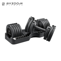 【BYZOOM FITNESS】健身網紅推薦-Pure Series75lb/約34kg可調式啞鈴 單入(BZ-QCD75)