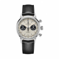 【HAMILTON 漢米爾頓旗艦館】美國經典系列熊貓腕錶40mm(手動上鍊計時機芯 中性 皮革錶帶 H38429710)