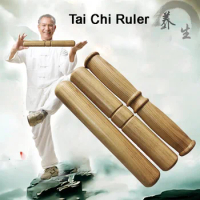 High Quality Tai Chi Stick Solid Wood Ruler Martial ArtsTaiji Ruler Kungfu Exercise Equipment for Beginner Artes Marciales