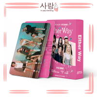 55pcs IVE《EITHER WAY》Pink Group LOMO Cards Set Collection Kpop Wonyoung Rei Yujin Leeseo Gaeul Liz