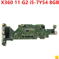 HSN-I10C 6050A2908801 For HP ProBook X360 11 G2 Laptop Motherboard 938552-001 938552-601 With i5-7Y54 CPU 8GB RAM