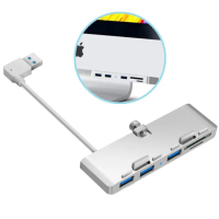 【Bill Case】高階輕薄 iMac用USB 3.0 TF SD 5Gbps多功讀卡集線器(鈦銀)