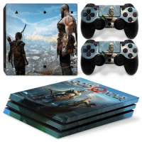 For PS4 Pro God of War PVC Skin Vinyl Sticker Decal Cover Console DualSense Controllers Dustproof Protective Sticker