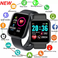 Ladies Digital Bluetooth Watches Smart Watch Men Women Y68 Blood Pressure Heart Rate Monitor Sport Smartwatch Fitpro Tracker