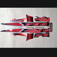 F1ZR FIZR 2002 Full Clutch Orange Hitam Stiker Striping Lis Body Bodi