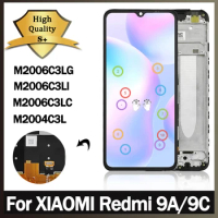 6.53" Original For Xiaomi Redmi 9A/9C LCD M2006C3LG M2006C3MG Display With Frame Touch Screen Replacement Parts